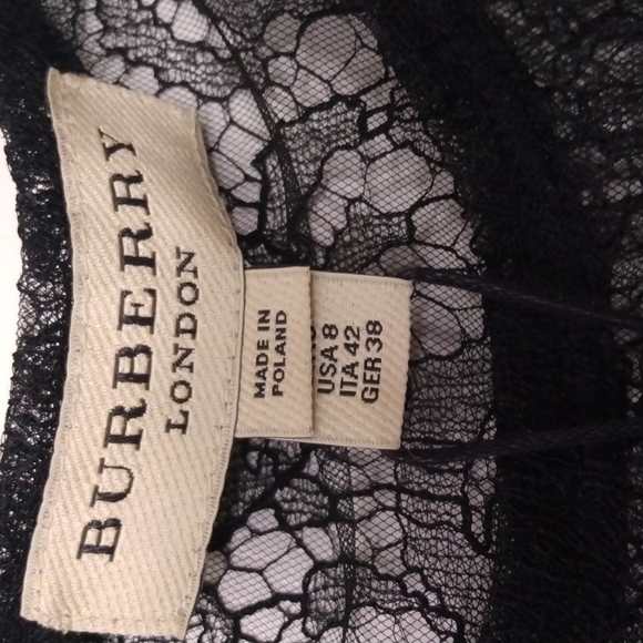 ❤️HP❤️ BURBERRY LONDON BLACK LACE / CAMI TOP NEIMAN MARCUS - Picture 3 of 6